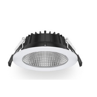 12W LED downlight with dimmable driver - Tri-CCT - White - SER II