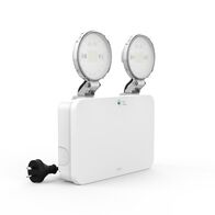 Duo Core Emergency Weatherproof Luminaire - Black