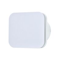 EDGE DC 150 - Energy saving DC 150mm Wall Exhaust Fan - White, square fascia - 24/7 continuous trickle, standard on/off or 10min run on timer mode