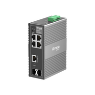 TP-LINK OMADA 6-PRT INDUS MANAGED GIGABIT SWITCH, GbE (4), SFP COMBO(1), SFP(1), 5YR
