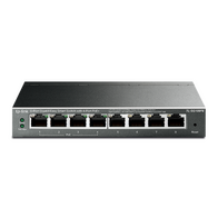 TP-LINK 8-PORT EASY SMART GIGABIT SWITCH, POE+(4), 64W, METAL CASE, 5YR