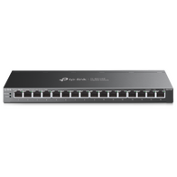 TP-LINK 16-PORT UNMANAGED GIGABIT SWITCH, POE+(16), 120W, METAL CASE, 5YR
