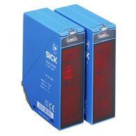 Through-beam photoelectric switch WE24-2V530S01 sonsists of receiver with glas front lens and dynamic heating