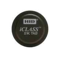 HID iCLASS Tag 2K/2 | Self-Adhesive Backing | Sequential Card Numbering | Black | @Pack of 100 | by Dicker Data