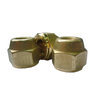 Forged Flare Nut - Short Barrel - Brass - 1/2 FSAE