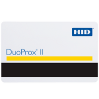 HID DuoProx II Proximity Card | Vertical Slot Punch | 125 kHz Frequency | Gloss White Finish | @Pack of 100 | by Dicker Data