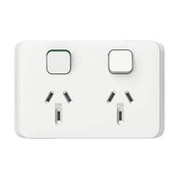 Socket Sw Horizontal Twin 10A 250V XW