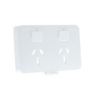 Skin Socket Sw Horiz Twin 10A 250V