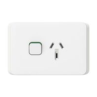Socket Sw Horiz SGLE 10A 250V