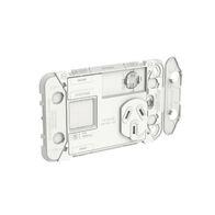 Grid Socket Sw HorizSgl 1ExBlank 10A250V