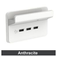 3 Gang Horizontal Shelf Anthracite