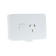 Socket Sw Horizontal Single 10A 250V XW