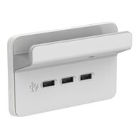 3 Gang Horizontal Shelf Cool Grey