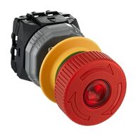 Red Illu Estop TTR 40mm 2NC 1NO Monit.ct