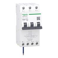 A9 iC60H3 3P+Ns C Curve 32A 100mA A RCBO