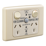 DBL GPO 10mA RCD CLEANERS BG