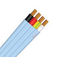 Cable Low Voltage Flat TPS - PVC - 3 x 2.5mm2 Core and Earth - Blue Sheath - Air Conditioning