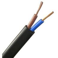 Cable Flex Twin 24/0.20 2 Core Flat Black 100M