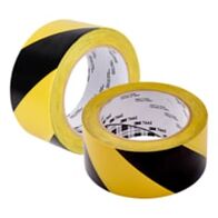 TAPE, VINYL, DIAGONAL STRIPE 50.8mm x 32.9m, YLW/BLK