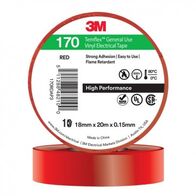 TAPE, VINYL ELECTRICAL 170 TEMFLEX, RED, 18mm x 20m