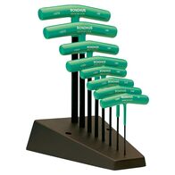 HEX KEY SET 8 PIECE T-HANDLE T9-T40 TORX WITH STAND