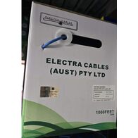 Electa Cat6A 10G STP Solid Cable Roll 305m in BLUE