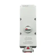 Combination Switched Socket Outlet Interlock IP67 5Pin 400V AC 125A European Series