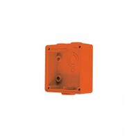 Enclosure Back Box Shallow 1 Gang with 25mm and 2 x 20mm Entries Chemical Resistant Orange