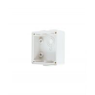 Enclosure Back Box Shallow 1 Gang with 25mm and 2 x 20mm Entries Chemical Resistant White
