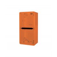 Enclosure Back Box  2 Gang with 25mm and 2 x 20mm Entries Chemical Resistant Orange