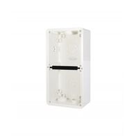 Enclosure Back Box 2 Gang with 32mm and 2x25mm Entries Chemical Resistant White