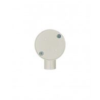 Junction Box Round 1 Way 20mm Shallow Medium Duty PVC Grey