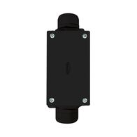 Junction Box IP66 with 4 Fixed Terminals Large Profile Black