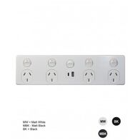 Power Point Switched 4G 10A 250V ac DP 2G USB Chgr Intgrated Type AC 5V 1.7A or 3.4A Xtr Switch 10AX