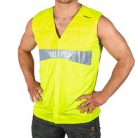 Cooling Vest High Visibility Size M - Soak in cold water to activate cooling relief for up to *4 hours