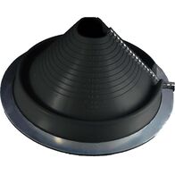 FLASHING, 90-255mm PIPE 369mm OD BASE, BLACK RETROFIT