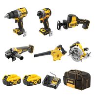 COMBI KIT, 6 PIECE, 18V, XR, 2 x 5Ah