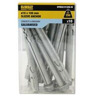 SLEEVE ANCHOR, HEX HEAD GAL 10 x 100mm [10]