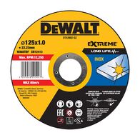 ABRASIVE CUT OFF DISC EXTREME 125 x 1mm CUTTING INOX