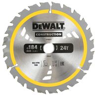 BLADE, CIRCULAR SAW 24T CONSTRUCTION, 184 x 20mm