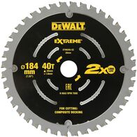 BLADE, DECKING SAW EXTREME 184mm x 20 x 40T