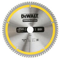 BLADE, CIRCULAR SAW 80T CONSTRUCTION, 254mm x 30mm