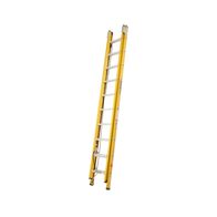Extension ladder 3.1-5.3m (10-17ft) Fibreglass 130kg Industrial with pole-mount