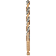DRILL BIT, HEX BLACK AND GOLD IMPACT, METAL 8.5mm