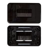 WALL PLATE WITH BRUSH, BLACK