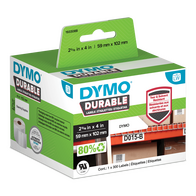 LABEL, DURABLE POLY 59 x 102mm WHITE, [300] ROLL