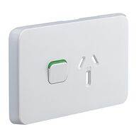 Single Power Point Skin | 10A 250V | Durable Polycarbonate | Classic White | @Pack of 1 | by GAF