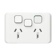 Skin Socket SWHORITWN 1 EXSW VW | UV-Stabilised Polycarbonate | Vivid White Finish | @Pack of 1 | by GAF