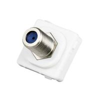 F Type Connector for Pay TV | Metal Body & Snap-In Mechanism | Black | @Pack of 1 | by Clipsal