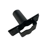 Pole Mount Bracket with Square-Hoop Back Plate | Fits Square 50-100mm & Round 60-100mm Poles | Durable Powder Coated ADC12 Aluminium | by Enlighten